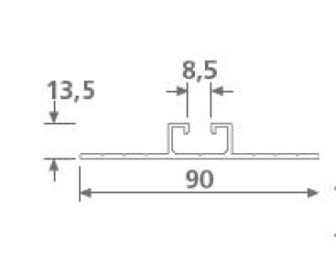 Montageschiene MS 15 für Flachmontage